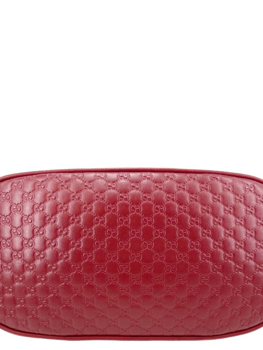 Gucci  Dome Mini Embossed Leather Crossbody Bag Red 449654 - Picture 6 of 13
